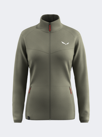 Salewa Puez Cammino Polarlite Women Hiking Jacket Faded Green