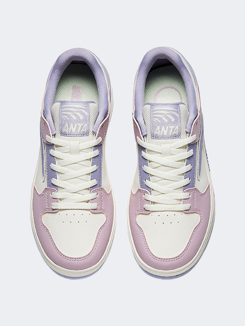 Anta X Game Women Lifestyle Shoes Beige/Pink/Purple