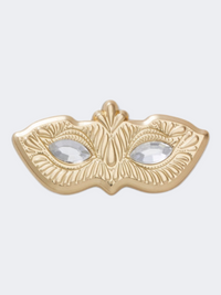 Crocs Gold Masquerade Mask Unisex Lifestyle Pins Multicolor