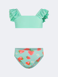 Top Ten Colorful Kids-Girls Beach Bikini Set Green