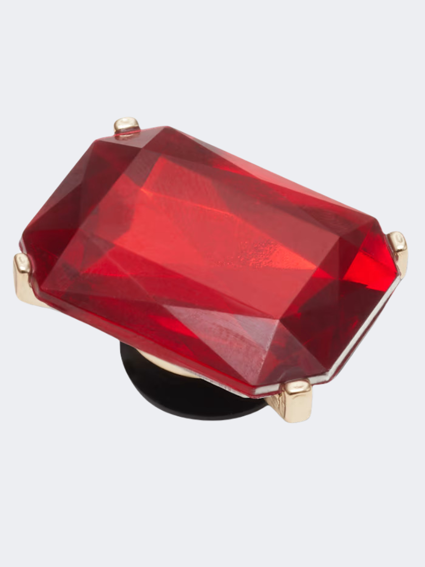 Crocs Ruby Square Gem Unisex Lifestyle Pins Red