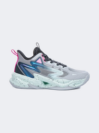 Erke Kids-Boys Basketball Shoes Grey/Charcoal