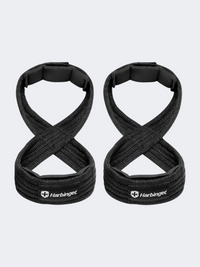 Harbinger Figure 8 Padded Lifting Unisex Fitness Straps Black