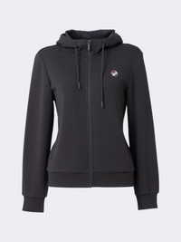 Erke Full Zip Women Tennis Hoody Black