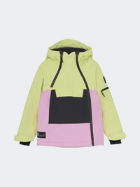 Color Kids Girls Skiing Jacket Shadow Lime
