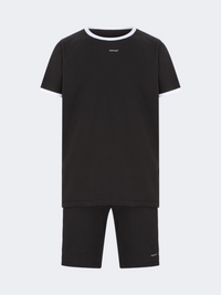 Top Ten Trendy Kids-Boys Lifestyle Set Short+T-Shirt Black/White