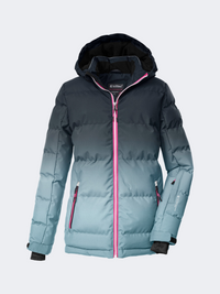 Killtec Ksw 330 Quilted Girls Skiing Jacket Light Blue