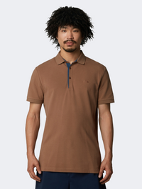 The North Face Premium Slim Men Lifestyle Polo Short Sleeve Latte
