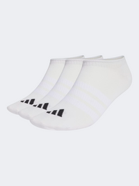 Adidas Thin&Light Sportswear No Show 3 Pair Pack Unisex Training Sock White/Black