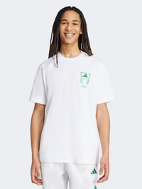 Adidas Stadium Crowd Loose Graphic Men Sportswear T-Shirt White