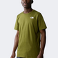 The North Face Fondation Mountain Lines Graphic Men Hiking T-Shirt Forest Olive