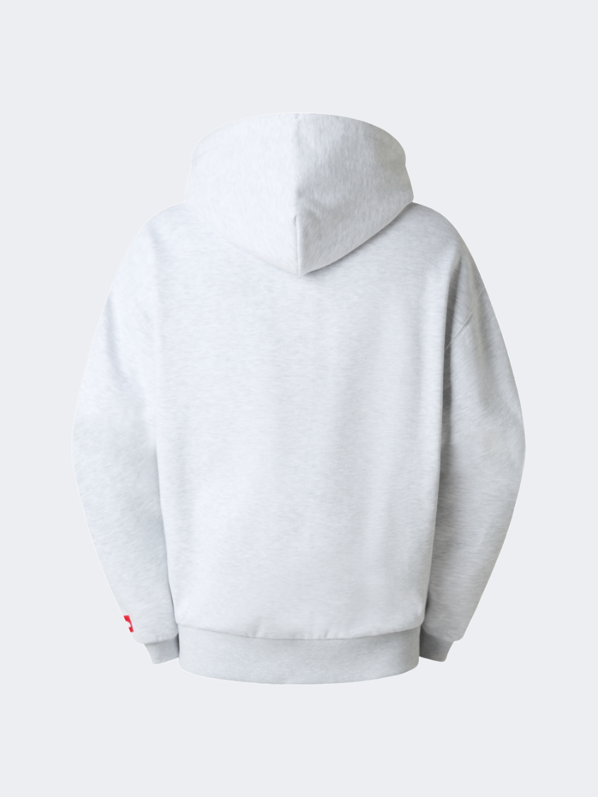 The North Face Red Box Classic Men Lifestyle Hoody Grey Heather
