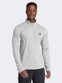 Adidas Essentials Training Men Training Sweatshirt Medium Grey Heather