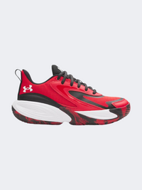 Under Armour Lockdown 8 Gs-Boys Basketball Shoes Red/Black/White