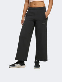 Adidas Future Icons 3 Stripes Wide Leg Kids-Girls Sportswear Pant Black