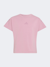 Adidas Future Icons 3 Stripes Kids-Girls Sportswear T-Shirt Magic Mauve