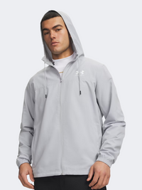 Under Armour Rival Woven Windbreaker Men Lifestyle Jacket Mod Grey/White