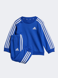 Adidas Essentials 3 Stripes Baby-Boys Sportswear Set Lucid Blue/White
