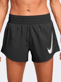 Nike One Swoosh Mid Rise Women Running Short Black