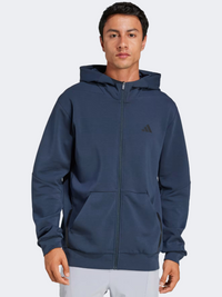 Adidas D4T Full Zip Men Training Hoody Aurora Ink