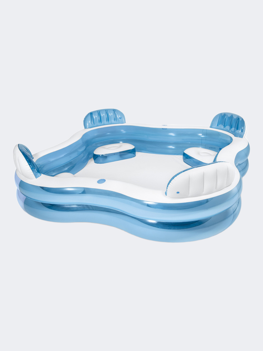 Intex Center Family Lounge 229 X 229 X 66 Cm Beach Pool Blue/White