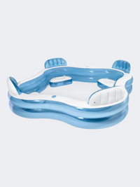 Intex Center Family Lounge 229 X 229 X 66 Cm Beach Pool Blue/White