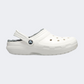 Crocs Classic Lined Unisex Lifestyle Slippers White/Grey
