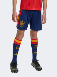 Adidas Spain 26 Home Kids-Unisex Football Short Dark Blue