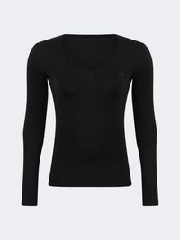Top Ten Comfortable Women Lifestyle V-Long Sleeve Black