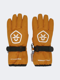 Color Kids Waterproof Dropliner Skiing Gloves Marmalade