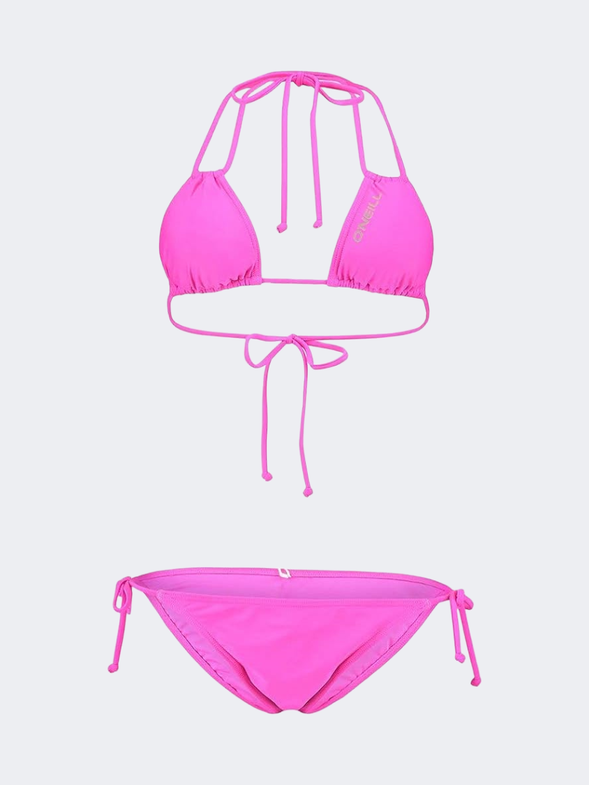 Oneill Capri Bondey Solid Women Beach Bikini Set Pink
