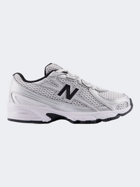 New Balance 740 Bungee Lace Ps Lifestyle Shoes Silver Metallic