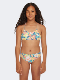 Oneill Essentials Bralette Girls Beach Bikini Set Blue Santa Monica