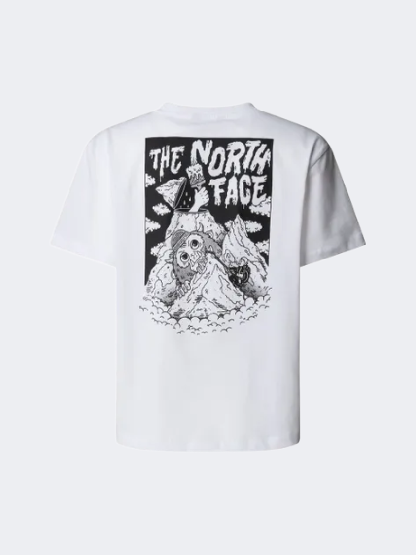 The North Face Sports Oversized Pocket Boys Lifestyle T-Shirt White