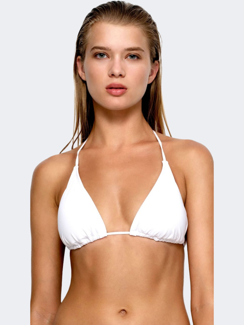 Blu4U Solids Women Beach Bra White