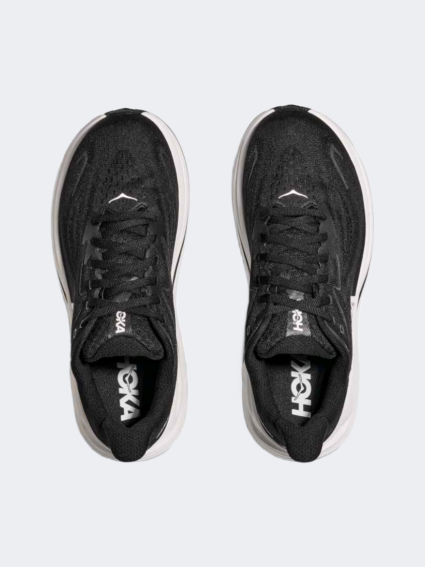 Hoka Clifton 10 Women Running Shoes Black/White