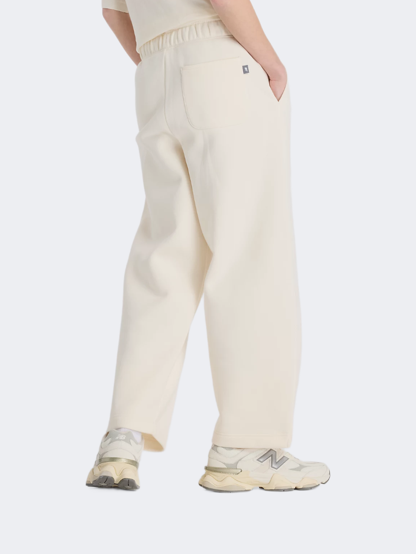 New Balance Linear Heritage Fleece Barrel Leg Women Lifestyle Pant Permafrost