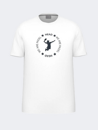 Head We Are Men Padel T-Shirt White
