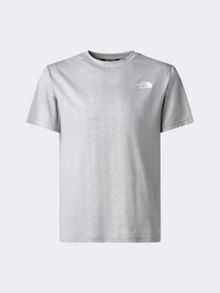 The North Face 24/7 Pentadome Embossed Boys Training T-Shirt Meld Grey
