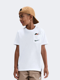 Nike Sportswear Boxy Boys Lifestyle T-Shirt White