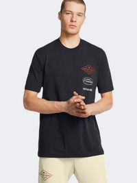 Under Armour Project Rock Men Training T-Shirt Black Team Orange