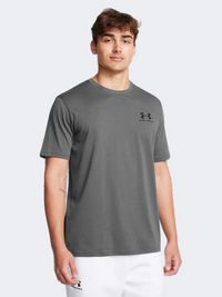 Under Armour Left Chest Men Lifestyle T-Shirt Castlerock/Black
