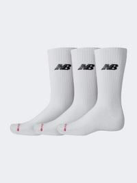 New Balance Everyday Crew 3 Pairs Unisex Lifestyle Sock White