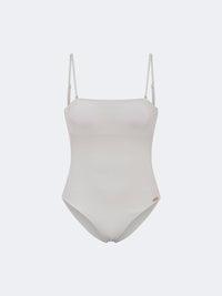 Oil And Gaz Stylish Women Beach Monokini White