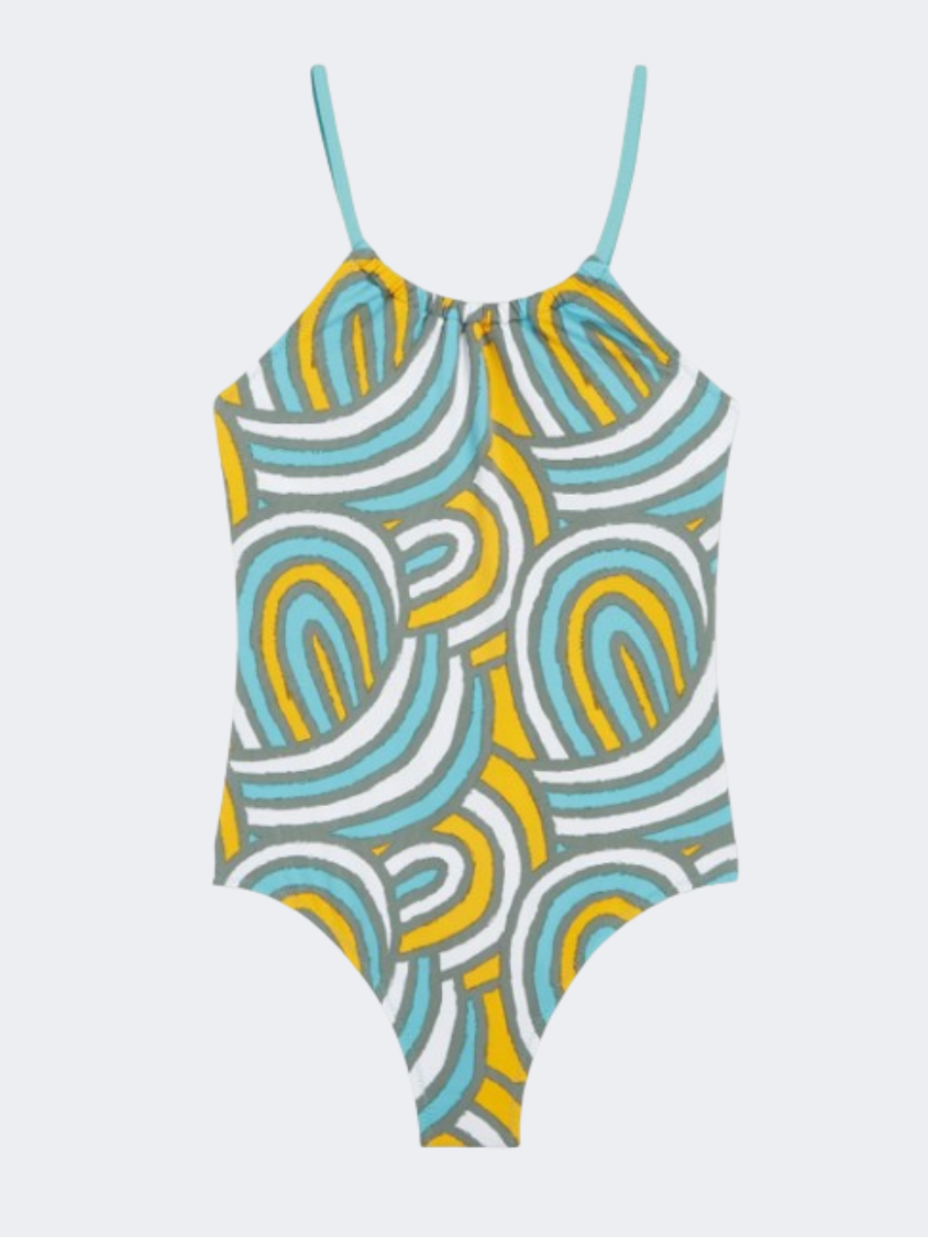 ONeill Mix And Match Cali Girls Beach Monokini Blue Rainbow Stripe ...