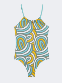 ONeill Mix And Match Cali Girls Beach Monokini Blue Rainbow Stripe