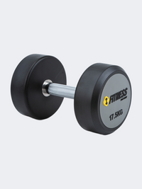 Irm-Fitness Factory Pvc Dumbbell With Logo Printing 17.5Kg Grey