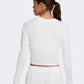 Nike Sportswear Chill Knit Women Lifestyle Long Sleeve White/Black