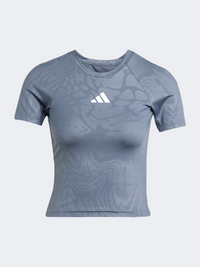 Adidas Techfit Printed Women Training T-Shirt Onix