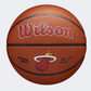 Wilson Nba Team Alliance Miami Heat Unisex Basketball Ball Brown/Red